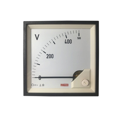 RS PRO Analogue Panel Ammeter DC, 92mm x 92mm, 1 % Moving Coil