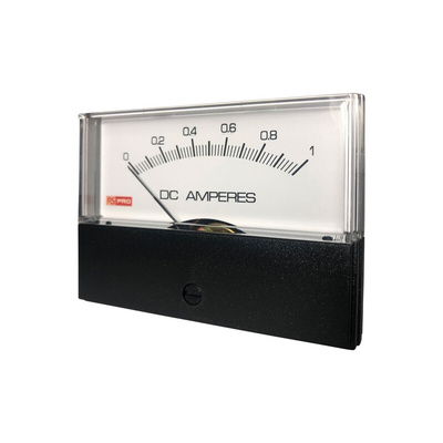 RS PRO Analogue Panel Ammeter 1 (Input)A DC, 76mm x 74mm, ±1.5 % Moving Coil