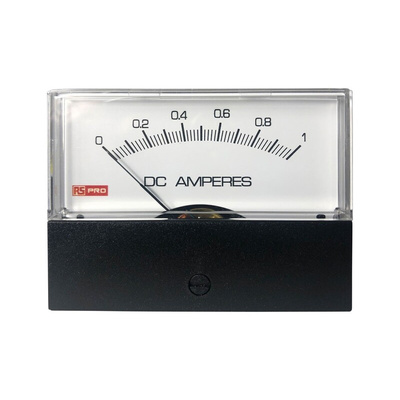 RS PRO Analogue Panel Ammeter 1 (Input)A DC, 76mm x 74mm, ±1.5 % Moving Coil