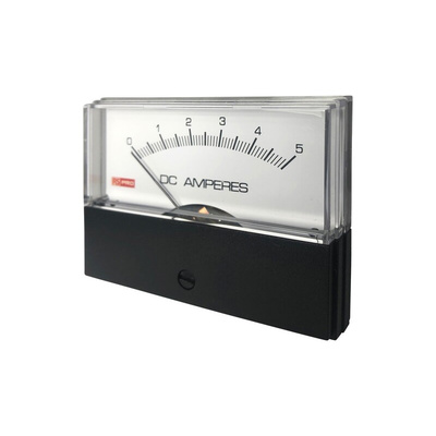 RS PRO Analogue Panel Ammeter 5 (Input)A DC, 76mm x 74mm, ±1.5 % Moving Coil