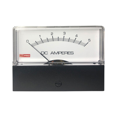 RS PRO Analogue Panel Ammeter 5 (Input)A DC, 76mm x 74mm, ±1.5 % Moving Coil