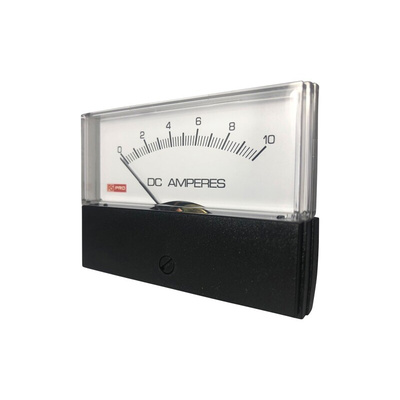 RS PRO Analogue Panel Ammeter 10 (Input)A DC, 76mm x 74mm, ±1.5 % Moving Coil