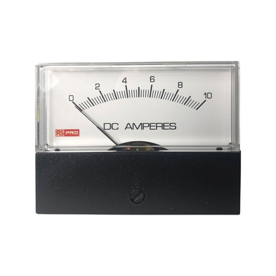 RS PRO Analogue Panel Ammeter 10 (Input)A DC, 76mm x 74mm, ±1.5 % Moving Coil