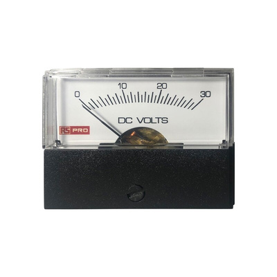RS PRO Analogue Panel Ammeter DC, 57mm x 44mm, ±1.5 % Moving Coil