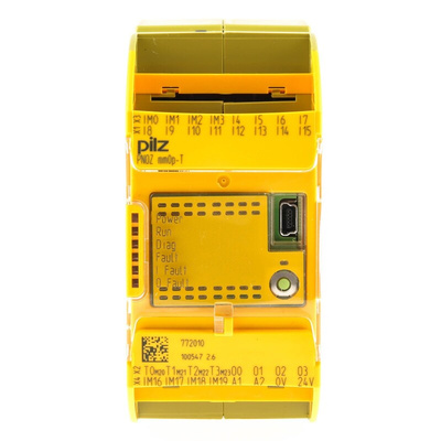 Pilz PNOZ mm0p-T Safety Controller, 20 Safety Inputs, 4 Safety Outputs, 24 V dc
