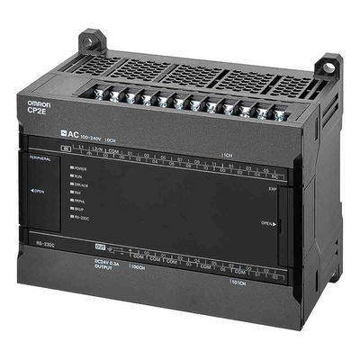 Omron CP2E Series PLC CPU for Use with CP2E Series, Relay Output, 18-Input, Digital Input