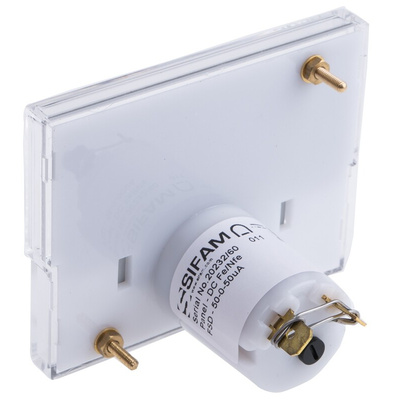 Sifam Tinsley Analogue Panel Ammeter 50μA DC, 32.3mm x 73.7mm, ±1.5 % Moving Coil