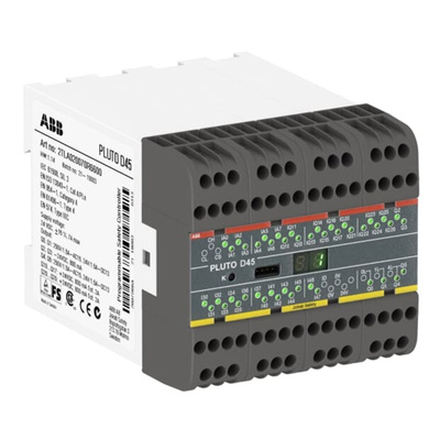 ABB D45 Pluto Series Safety Controller, 39 Safety Inputs, 6 Safety Outputs, 24 V dc