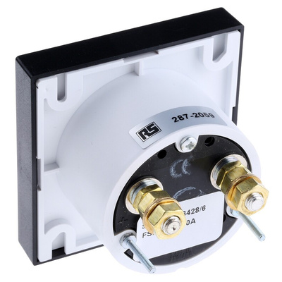 HOBUT Analogue Panel Ammeter 0/25/50A Direct Connected AC, 72mm x 72mm Moving Iron