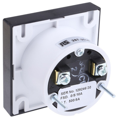 HOBUT Analogue Panel Ammeter 0/500/100A For 500/5A CT AC, 72mm x 72mm Moving Iron