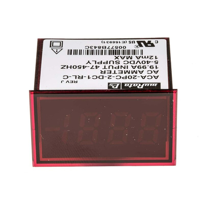 Murata Power Solutions Digital Ammeter AC, 21.3mm x 33.9mm