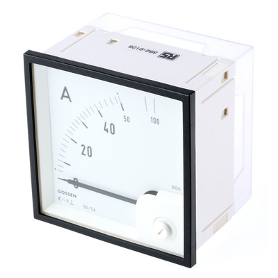 GILGEN Muller & Weigert Analogue Panel Ammeter 100A AC, 92mm x 92mm Moving Iron