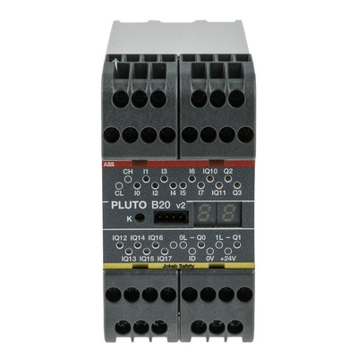 ABB Pluto 2TLA Series Safety Controller, 8 Safety Inputs, 4 Safety Outputs, 24 V dc