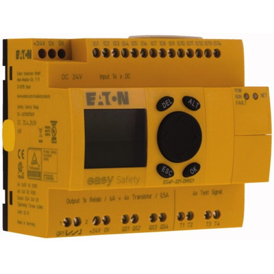 Eaton easySafety Series Safety Controller, 14 Safety Inputs, 9 Safety Outputs, 24 V dc