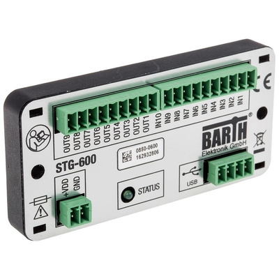 BARTH lococube mini-PLC Logic Module, 7 → 32 V dc PWM, Solid State, 10 x Input, 9 x Output Without Display