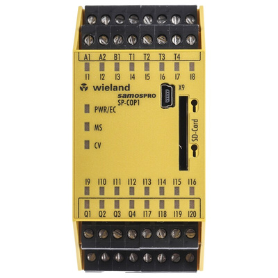 Wieland samos PRO SP-COP Series Safety Controller, 20 Safety Inputs, 4 Safety Outputs, 16.8 → 30 V dc