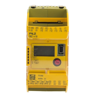 Pilz PNOZmulti 2 PNOZ m BO Series Safety Controller, 20 Safety Inputs, 4 Safety Outputs, 24 V dc