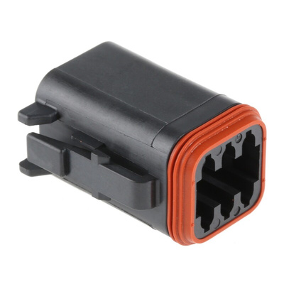 Deutsch, DT Automotive Connector Plug 6 Way, Crimp Termination