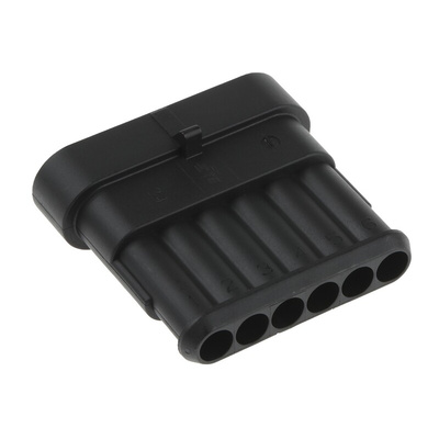 TE Connectivity, AMP Superseal 1.5 Automotive Connector Plug 6 Way