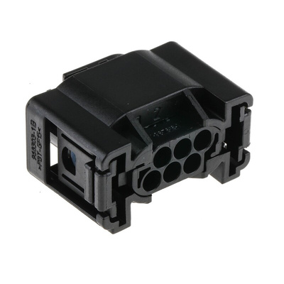 TE Connectivity, Micro Quadlok System Automotive Connector Socket 6 Way, Crimp Termination