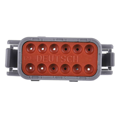 Deutsch, DTM Automotive Connector Plug 12 Way, Crimp Termination