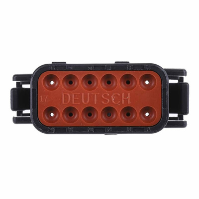 Deutsch, DTM Automotive Connector Plug 12 Way, Crimp Termination