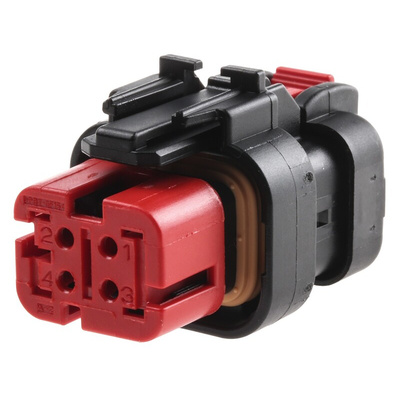 TE Connectivity, AMPSEAL 16 Automotive Connector Socket 4 Way