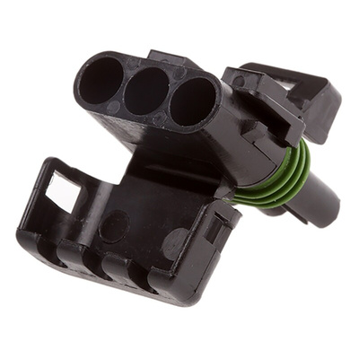 Delphi, Weather-Pack Automotive Connector Socket 3 Way, Crimp Termination