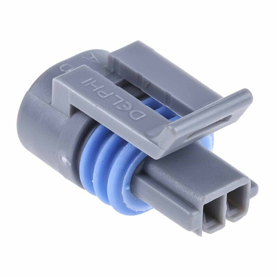 Delphi, Metri-Pack 150.2 Pull-To-Seat Automotive Connector Socket 2 Way, Crimp Termination