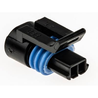 Delphi, Metri-Pack 150.2 Pull-To-Seat Automotive Connector Socket 2 Way, Crimp Termination