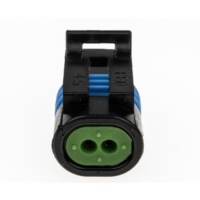 Delphi, Metri-Pack 150.2 Pull-To-Seat Automotive Connector Socket 2 Way, Crimp Termination