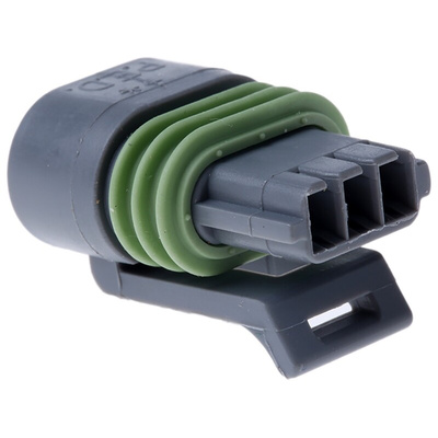 Delphi, Metri-Pack 150.2 Pull-To-Seat Automotive Connector Socket 3 Way, Crimp Termination