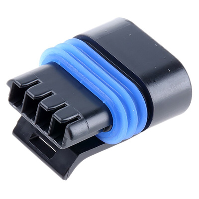 Delphi, Metri-Pack 150.2 Pull-To-Seat Automotive Connector Socket 4 Way, Crimp Termination