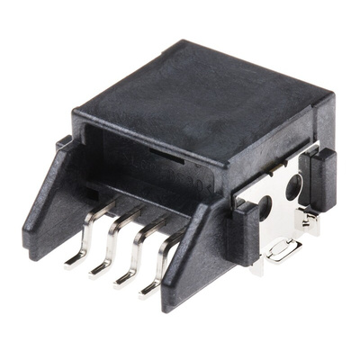 JST, HCH Automotive Connector Plug 4 Way, Solder Termination