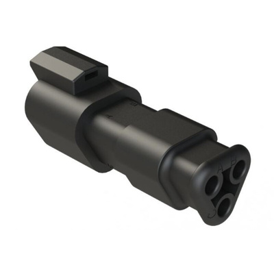 Amphenol Industrial, AT Cable connector Plug 3 Way, Crimp Termination
