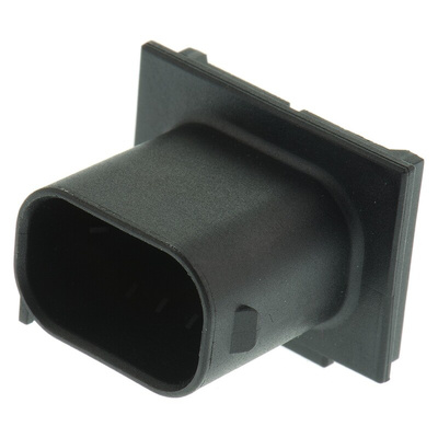TE Connectivity, Micro Quadlok System Automotive Connector Plug 4 Way, Solder Termination