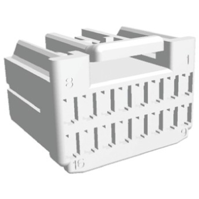 TE Connectivity, Multilock .040 .070 Hybrid Automotive Connector Plug 16 Way