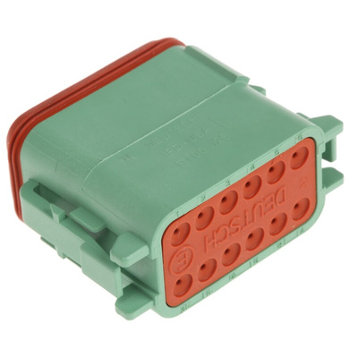 Deutsch, DT Automotive Connector Plug 12 Way, Crimp Termination