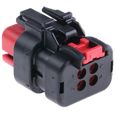 TE Connectivity, AMPSEAL 16 Automotive Connector Socket 4 Way