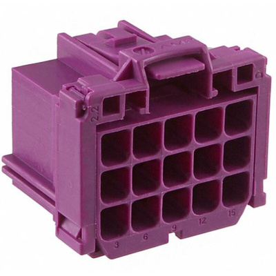 TE Connectivity, AMP MCP 2.8 Automotive Connector Socket 15 Way