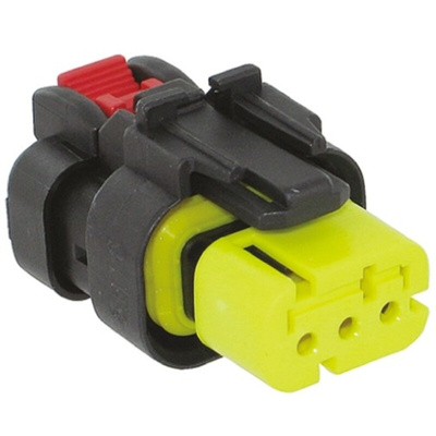 TE Connectivity, AMPSEAL 16 Automotive Connector Plug 3 Way, Crimp Termination