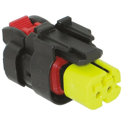 TE Connectivity, AMPSEAL 16 Automotive Connector Plug 2 Way, Crimp Termination