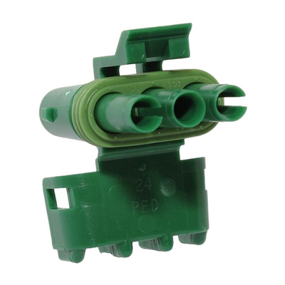 Delphi, Weather-Pack Automotive Connector Plug 3 Way, Crimp Termination