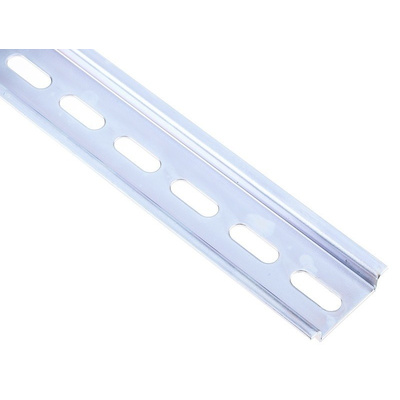 RS PRO, Slotted Din Rail, 500mm x 35mm x 7.5mm