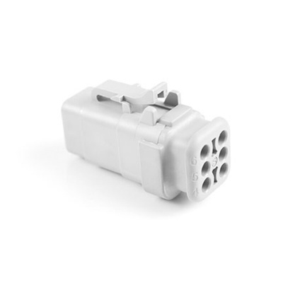 Amphenol Industrial, ATM Automotive Connector Plug 6 Way, Crimp Termination