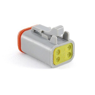Amphenol Industrial, AT Automotive Connector Plug 4 Way, Crimp Termination