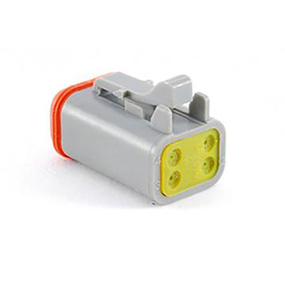 Amphenol Industrial, AT Automotive Connector Plug 4 Way, Crimp Termination