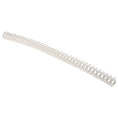 RS PRO White Slotted Flexible Panel Trunking - Flexible Slot, W20 mm x D20mm, L0.5m, Polypropylene