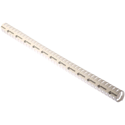 RS PRO White Slotted Flexible Panel Trunking - Flexible Slot, W30 mm x D30mm, L0.5m, Polypropylene