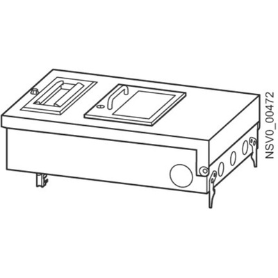 Siemens Busbar Trunking Mounting Frame, 440 x 205 x 215mm, BD2